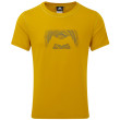 Koszulka męska Mountain Equipment Groundup Logo+ Tee żółty Acid