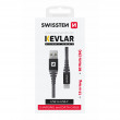 Kabel do ładowania i przesyłania danych Swissten Kevlar USB/USB-C 1,5 m