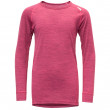 T-shirt dziecięcy Devold Breeze Junior Shirt 2021 różowy WatermelonMelange