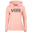 Bluza damska Vans Wm Drop V Logo Hoodie szary/różówy Coral Cloud/Asphalt