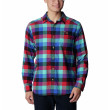 Koszula męska Columbia Cornell Woods™ Flannel Long Sleeve Shirt niebieski/czerwony Bright Aqua Buffalo Check