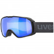 Gogle narciarskie Uvex Xcitd CV czarny black matt SL/blue-green