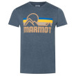 Koszulka męska Marmot Coastal Tee SS 2022 niebieski/szary Navy Heather