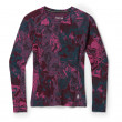 Damska koszulka Smartwool W Classic Thermal Merino BL Pattern CB różowy/zielony twilight blue marble