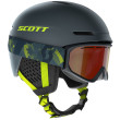 Zestaw narciarski Scott Combo Helmet Track Goggle Fact zarys StormGray/UltralimeYellow