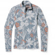 Damska koszulka Smartwool W Classic Thermal Merino BL 1/4 ZB jasnoniebieski Winter Sky Floral