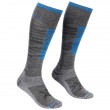 Męskie podkolanówki Ortovox Ski Compression Long Socks zarys grey blend