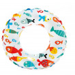Koło Intex Lively Print Swim Ring 59230NP żółty CoralReefFish