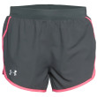 Szorty damskie Under Armour Fly By 2.0 Short zarys Pitch Gray / Cerise / Reflective