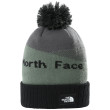 Czapka The North Face Recycled Pom Pom szary/czarny Tnfmgryhtr/Tnfb/Lrlwrthgn