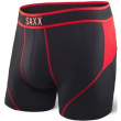 Bokserki Saxx Kinetic Boxer Brief czarny/czerwony Black/NeonRed