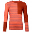 Damska koszulka Ortovox W's 185 Rock'N'Wool Long Sleeve pomarańczowy Coral