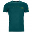 Męska koszulka Ortovox 120 Tec Mountain T-Shirt M ciemnozielony Dark Pacific