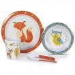 Zestaw naczyń Kampa Childrens tableware set niebieski/pomarańczowy Woodland Creatures