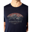 Koszulka męska Icebreaker Mens Tech Lite SS Crewe Peak Patterns