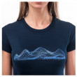 Damska koszulka Sensor Merino Active Pt Mountains Deep Blue