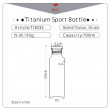 Butelka Keith Titanium Titanium Sport Bottle 700 ml