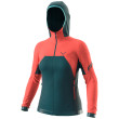 Kurtka damska Dynafit Tour Wool Thermal W Hoody zielony/pomarańczowy hot coral/3010