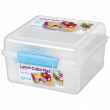 Pudełko na jedzenie Sistema Lunch Cube Max with Yogurt Pot niebieski