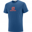 Koszulka męska Salomon Coton Logo Ss Tee M niebieski Poseidon