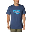 Koszulka męska Columbia Path Lake™ Graphic Tee II niebieski Dk Mountain, Peak 2 River Graphic