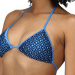 Damski strój kąpielowy Regatta Aceana String Top niebieski Navy Tile