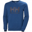 Męska bluza Helly Hansen Hh Logo Crew Sweat niebieski 606 Deep Fjord