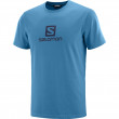 Koszulka męska Salomon Coton Logo Ss Tee M jasnoniebieski FjordBlue
