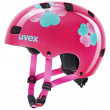 Dziecięcy kask rowerowy Uvex Kid 3 różowy/czarny Pink Flower