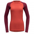 Damska koszulka Devold Duo Active Woman Shirt LS czerwony Beetroot