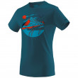 Koszulka męska Dynafit Artist Series Co T-Shirt niebieski/pomarańczowy Fjord/Hike