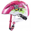 Dziecięcy kask rowerowy Uvex Kid 2 różowy/biały PinkPlayground