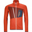 Męska bluza Ortovox Fleece Grid Jacket pomarańczowy DesertOrange