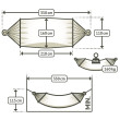 Hamak z drążkami La Siesta Alisio Double