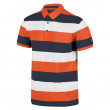 Koszulka męska Regatta Maxen niebieski/pomarańczowy Navy Stripe