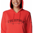 Bluza damska Columbia Logo Hoodie czerwony Red Hibiscus