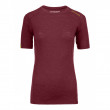 Damska koszulka Ortovox 105 Ultra Short Sleeve W czerwony DarkBlood