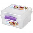 Pudełko na jedzenie Sistema Lunch Cube Max with Yogurt Pot fioletowy