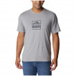 Koszulka męska Columbia Tech Trail™ Front Graphic SS Tee jasnoszary Cool Grey Hthr, Tested Tough PDX Graphic