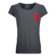 Damska koszulka Ortovox 120 Cool Tec T-Shirt W zarys BlackSteelBlend