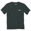 Koszulka męska Vans MN Left Chest Logo Tee zielony Scarab