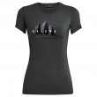 Koszulka damska Salewa Lines Graphic Dry W T-Shirt. czarny/szary Onyx Melange