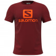 Koszulka męska Salomon Outlife Logo czerwony RedDahlia