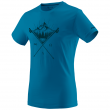 Koszulka męska Dynafit Transalper Graphic M S/S Tee niebieski MykonosBlue