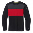 Męska koszulka Smartwool M Classic Thermal Merino BL Colorblack CB czarny/czerwony black