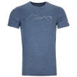 Koszulka męska Ortovox Merino Mountain Ts M niebieski Nightblueblend