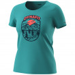 Koszulka damska Dynafit Graphic Co W S/S Tee niebieski/pomarańczowy brittany blue/HORIZON