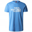 Koszulka męska The North Face S/S Woodcut Dome Tee niebieski SUPER SONIC BLUE