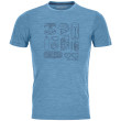 Męska koszulka Ortovox 120 Cool Tec Puzzle T-Shirt niebieski BlueSeaBlend