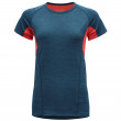 Koszulka damska Devold Running Woman T-Shirt niebieski/czerwony Flood
